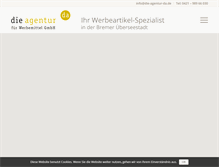 Tablet Screenshot of die-agentur-da.de